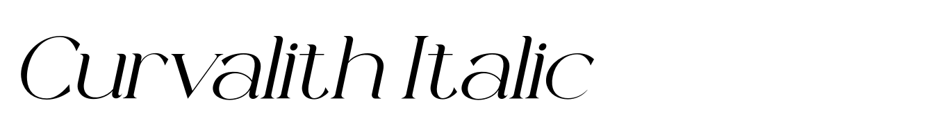 Curvalith Italic